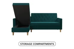 Liberty Divanbäddsoffa Grön