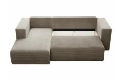 Listowel 3-sits Hörnbäddsoffa Black