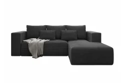 Listowel 3-sits Hörnbäddsoffa Black