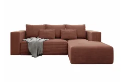 Listowel 3-sits Hörnbäddsoffa Brown