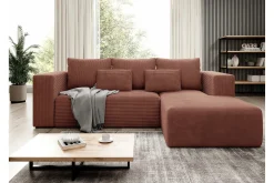 Listowel 3-sits Hörnbäddsoffa Brown