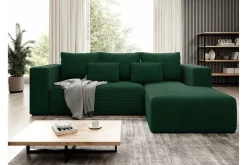 Listowel 3-sits Hörnbäddsoffa Green