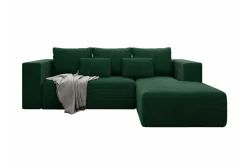 Listowel 3-sits Hörnbäddsoffa Green