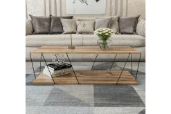 Ljusfors Soffbord 120 cm med Förvaring Hylla