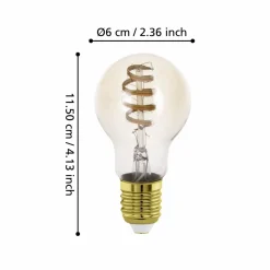 Ljuskälla 2xLM-ZIG-CCT E27 A60 4,9W Amber