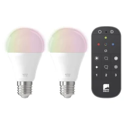 Ljuskälla 2xLM-ZIG-RGB/CCT E27 A60 9W Opal