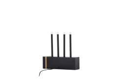 Ljusstake & kandelaber för bord Venture Home Fjällberget Ljusstake Black