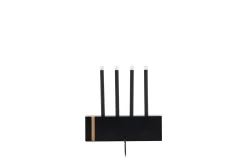 Ljusstake & kandelaber för bord Venture Home Fjällberget Ljusstake Black