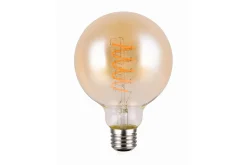 LK LED E27 filament big globe 4W 200lm 1800K brun