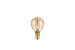 LK LED E14 filament klot 4W 400lm 2700K brun 3-steg