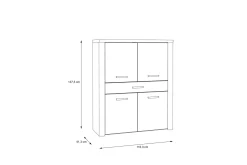 Loannia Highboard 42x117 cm