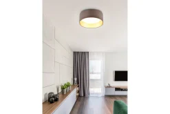 Locarno LED Plafond 28 cm greige