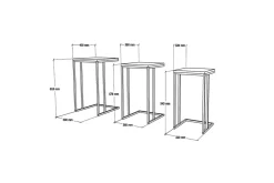 Lofita Satsbord 40x61,8x40 cm