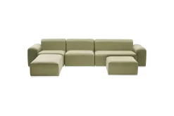 Loungegrupp Battifollo Grön/Vit