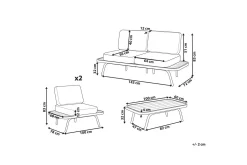 Loungegrupp med bord Minozzo