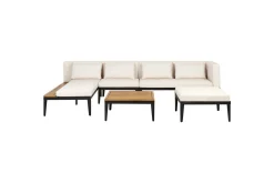 Loungegrupp med fotpall Bracciano 4-Sits
