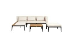 Loungegrupp med fotpall Bracciano 3-Sits