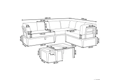Loungegrupp Rima III Beige