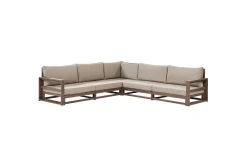 Loungegrupp Timor Mörkt trä/grått/beige, Ja, Vändbar