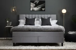 Lucky Komplett Sängpaket 160x200 Polyeter Diamant Sänggavel