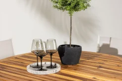 Lumpur Matgrupp Utomhus Rund 120 cm + 4 st Copacabana Matstolar Beige