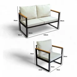 Luvin 3-sits Soffgrupp Utomhus