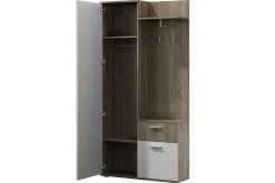 Lux Garderob 97x30x195 cm LED-belysning