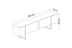 Luxe Tv bänk med Förvaring 180x50 cm