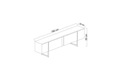 Luxe Tv-bänk 180 cm