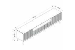 Luxe Tv-bänk 180 cm