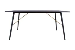 Luxembourg Matbord Svart/Koppar