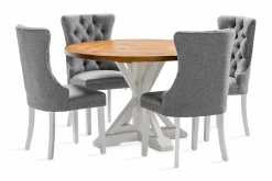 Lyon Matgrupp 120 cm Rund inkl 4 Bergviken Stolar