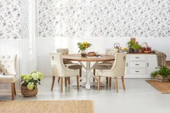 Lyon Matgrupp Ø150 cm Rund med 4 st Viktoria Stolar