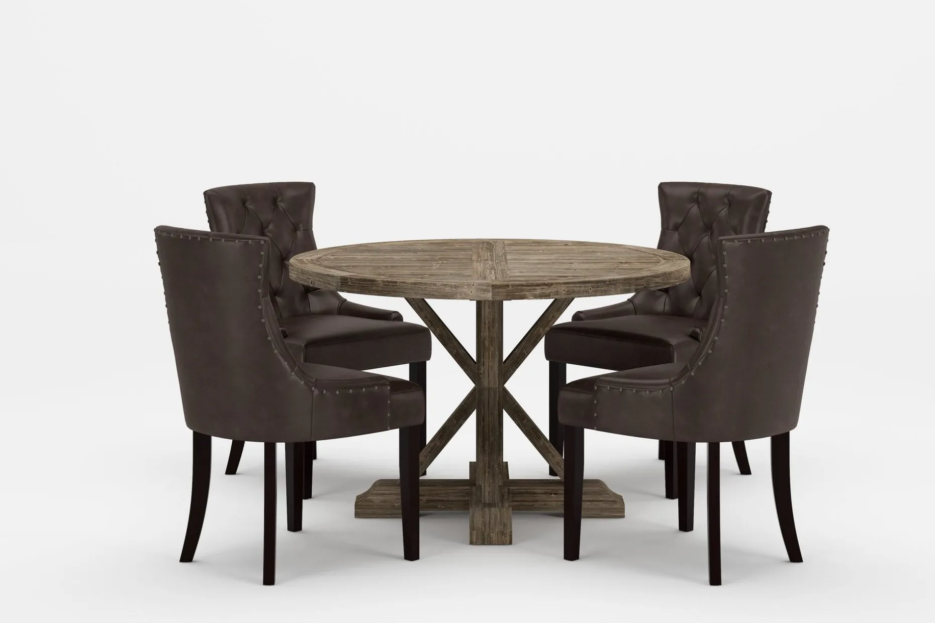 Lyon Premium Förlängningsbar Matgrupp 120-160 cm + 4 Tuva St