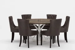 Lyon Premium Matgrupp Rund 150 cm + 6 st Tuva Matstolar