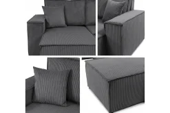 Magston 4-sits Hörnbäddsoffa