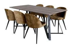 Malvina Matgrupp 180 cm inkl 6 Sedavi Stolar