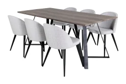 Malvina Matgrupp 180 cm inkl 6 Sedavi Stolar