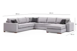 Mamerto Soffa m. Divan 4-sits