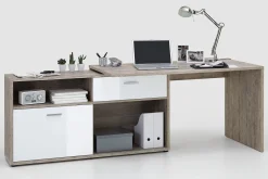 Mamoru Hörnskrivbord Sandek/Vit
