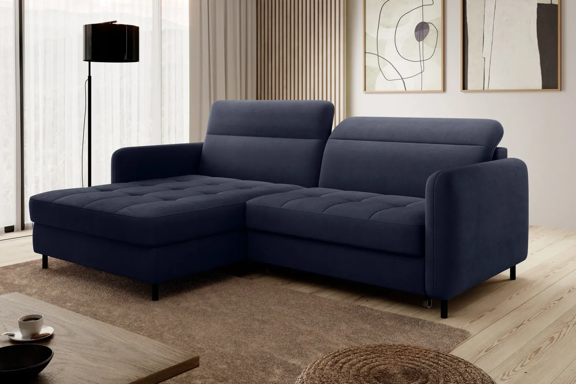 Manoti 3-sits Bäddsoffa m. Divan med Förvaring