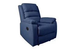 Manuel Recliner Fåtölj Manuell Mörkblå