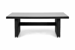 Marcus Rektangulärt Matbord utomhus 160x90 cm i konstrotting med glasskiva