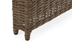 Marcus Stort Matbord Utomhus 200x100 cm – Utebord i konstrotting med glasskiva för Uteplats och Trädgård