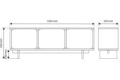 Marinport Tv-bänk 150 cm