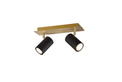 Marley spot 2L GU10 svart/ guld