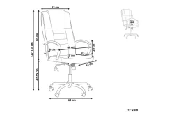 Massagestol Grandeur Beige/Silver