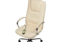 Massagestol Grandeur Beige/Silver