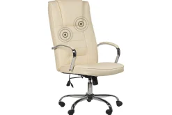 Massagestol Grandeur Beige/Silver