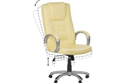 Massagestol Grandeur II Beige/Silver